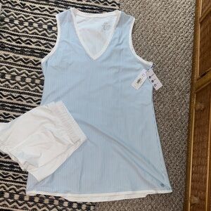 Southern Tide Blue and White Mini Performance Dress